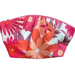 Vintage NWOT Clinique Floral Cosmetic Bag